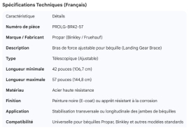 PROPAR ADJUSTABLE BRACE 42" - 57"