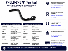 PROPAR CRANK HANDLE 7" VERTICAL