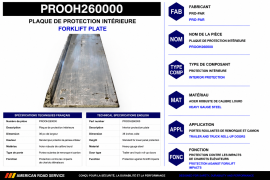 PROPAR ROLL-UP DOOR FORKLIFT PLATE 36"
