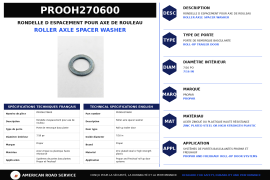 PROPAR ROLL-UP DOOR ROLLER SHAFT SPACE WASHER 7/16"