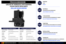 PROPAR ROLL-UP DOOR LOCK KEEPER BLACK 7515