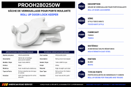 PROPAR ROLL-UP DOOR LOCK KEEPER TODCO STYLE WHITE 69572