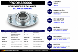 PROPAR ROLL-UP DOOR BALANCER BEARING TODCO STYLE