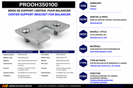 PROPAR BALANCER CENTER BRACKET CLAMP WHITING STYLE