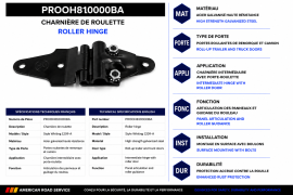 PROPAR ROLL-UP DOOR ROLLER HINGE WHITING STYLE 1209-A