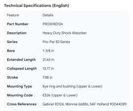 PROPAR SHOCK ABSORBER