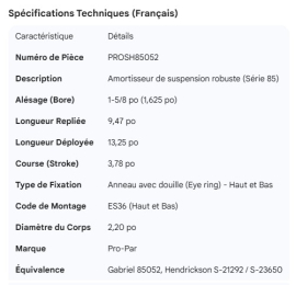 PROPAR SHOCK ABSORBER