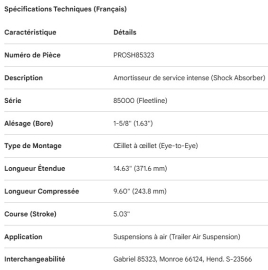 PROPAR SHOCK ABSORBER 1.63" BORE
