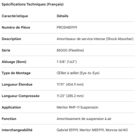 PROPAR SHOCK ABSORBER FOR MERITOR RHP-11