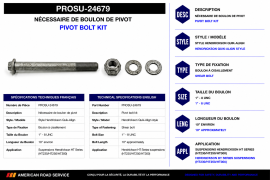 PROPAR QUICK ALIGN PIVOT BOLT KIT HENDRICKSON STYLE