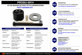 PROPAR PIVOT BUSHING KIT HENDRICKSON STYLE