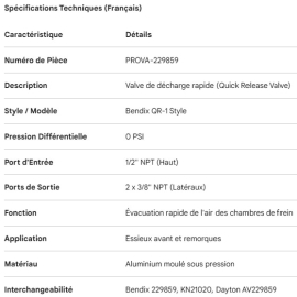 PROPAR QUICK RELEASE VALVE 3/8-3/8