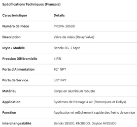 PROPAR RELAY VALVE BENDIX RG-2