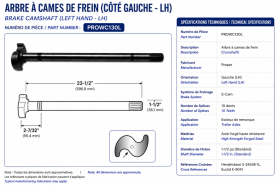 PROPAR - CAME DE FREIN