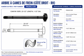 PROPAR - CAME DE FREIN