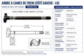 PROPAR - CAME DE FREIN