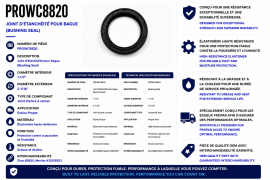PROPAR CAMSHAFT BUSHING SEAL 1-1/2 ID / 2-1/16 OD