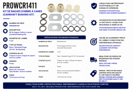 PROPAR CAMSHAFT BUSHING KIT STD FORGE DANA
