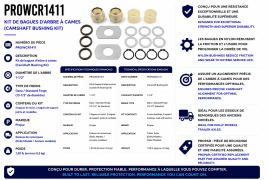 PROPAR CAMSHAFT BUSHING KIT STD FORGE DANA