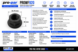 PROPAR WHEEL NUT SHALLOW