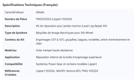 POWER GEAR REPAIR KIT