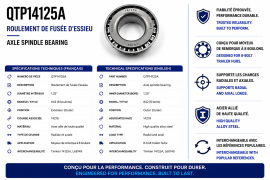 AXLE SPINDLEBEARING 1.25" I.D. #42 8 BOLTS OUTER, 14276 RACE