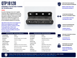 ADJUSTABLE DRAW BAR HITCH KIT 3 POSITION