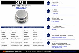 GREASE CAP 2.44" GALV 6 BOLTS