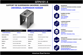 SUSPENSION HANGER 1.75" SPRING UNIVERSAL