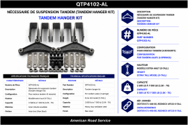 SUSPENSION HANGER KIT TANDEM 3.5 - 7K X-TALL BOXED