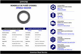 AXLE SPINDLE WASHER 1.5" PLAIN
