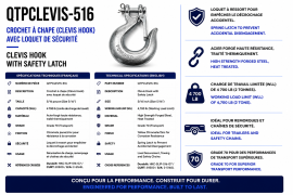 HOOK CLEVIS LATCH 5/16"