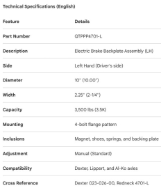 FREINS &Eacute;LECTRIQUE