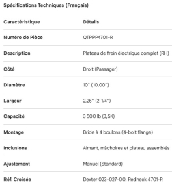 FREINS &Eacute;LECTRIQUE