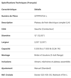 FREINS &Eacute;LECTRIQUE