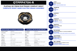 BRAKE BACKPLATE ELECTRIC RH 5200 TO 7000 LB