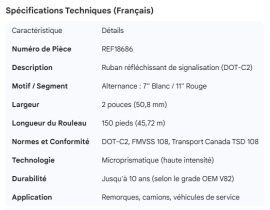 REFLECTIVE TAPE 7"WHT/11"RED (150 RL)
