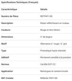 BANDE R&Eacute;FL&Eacute;CHISSANTE