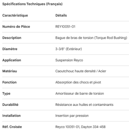 COUSSINET DE BIELLE DE R&Eacute;ACTION