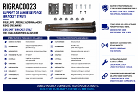 RIDGE SIDE SKIRT REPLACEMENT BRACKET STRUT REPL RMC0001