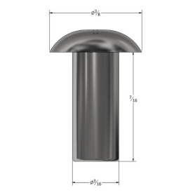 SOLID RIVET 3/16" X 7/16" UNIVERSAL HEAD (571)