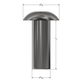 SOLID RIVET 3/16" X 1/2" UNIVERSAL HEAD (521)