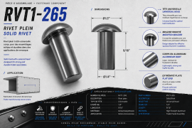 SOLID RIVET 1/4" X 9/16" UNIVERSAL HEAD