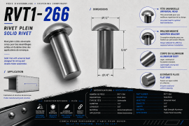 SOLID RIVET 1/4" X 5/8" UNIVERSAL HEAD (222)
