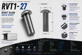 SOLID RIVET 1/4" X 7/8" UNIVERSAL HEAD (174)