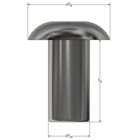 SOLID RIVET 5/16" X 5/8" UNIVERSAL HEAD (132)