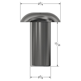 SOLID RIVET 3/8" X 13/16" UNIVERSAL HEAD (71)