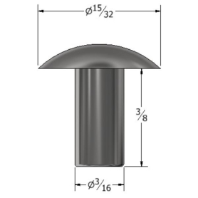 ROOF RIVET 3/16" X 3/8" (523)
