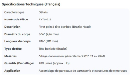 SOLID RIVET 3/16" X 7/16" BRAZIER HEAD (480)