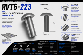 SOLID RIVET 3/16" X 7/16" BRAZIER HEAD (480)